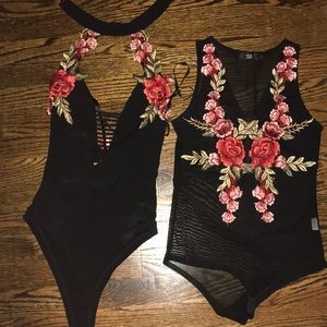 Flower body suit